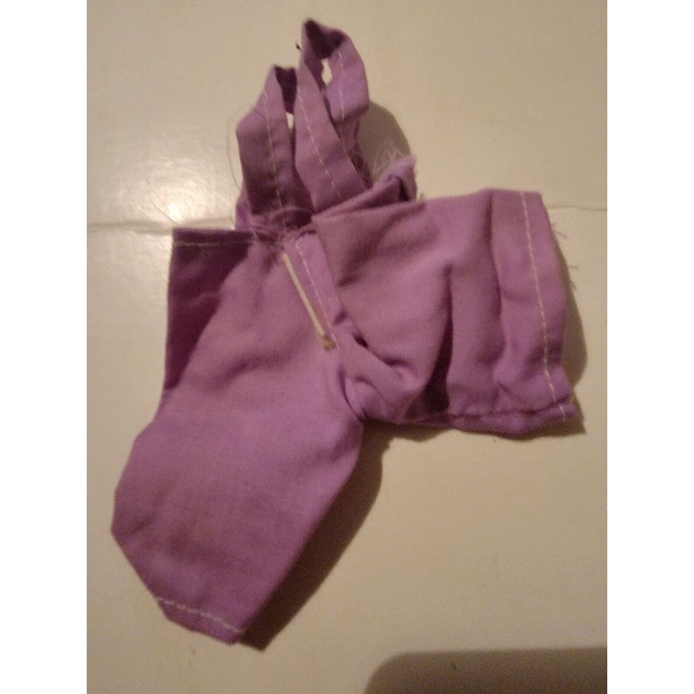 Vintage Barbie Ken Skipper Doll Accessory Clothing Purple Overalls VTG